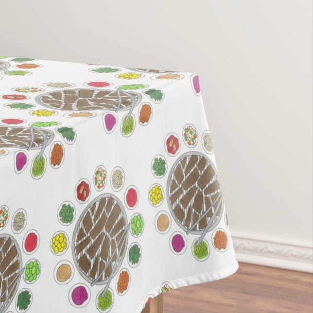 Mantel Barbacoa de barbacoa coreana asada comida banchan  (In Situ)