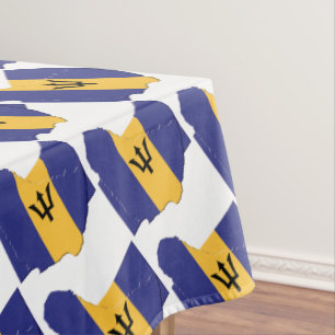 Mantel BARBADOS FLAG MAP Patriótico estilo