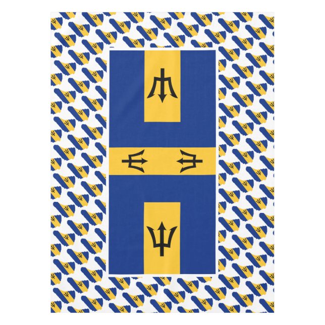 Mantel BARBADOS FLAG Patriótico (Anverso)