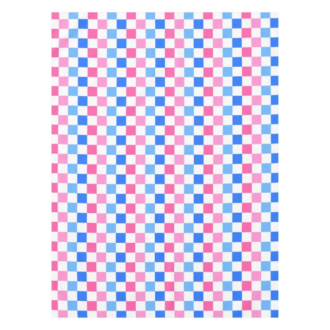 Mantel Barbie goes to the ocean checkerboard pattern (Anverso)