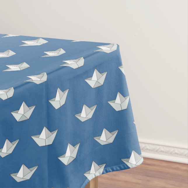 Mantel Barcos de Origami en el modelo del agua (In Situ)