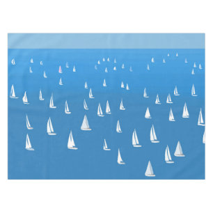 Mantel Barcos de vela en el mar azul profundo - Regatta