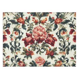 Mantel Barroco italiano. Flores y hojas de moda