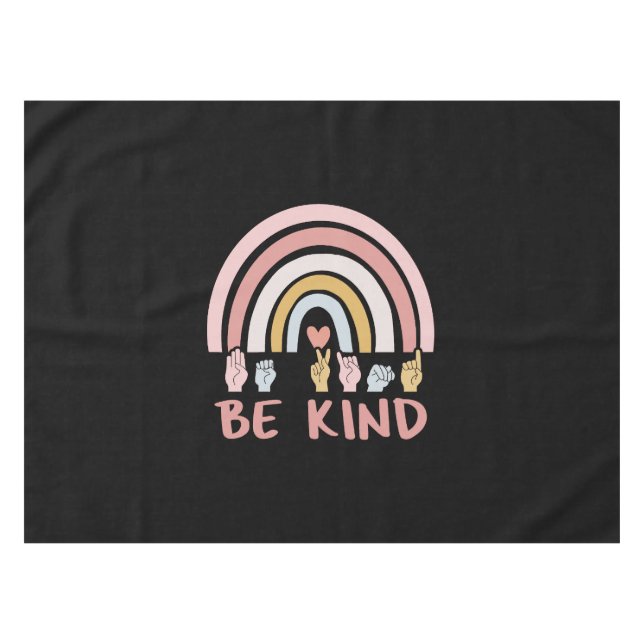 Mantel Be Kind ASL III - Lenguaje Rótulo americano (Frente (Horizontal))