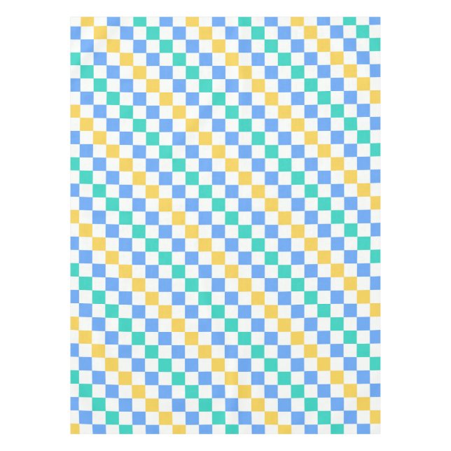 Mantel Beach day diagonal checkerboard pattern (Anverso)