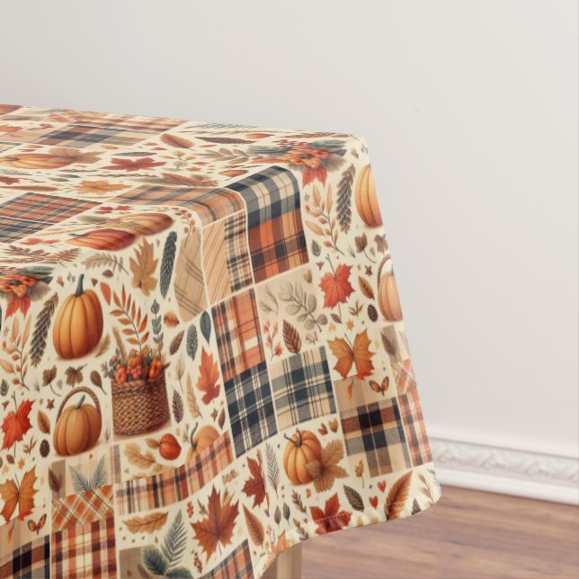 Mantel Beautiful Autumn Plaid (In Situ)