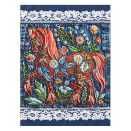 Mantel Beautiful Embroidered Horse