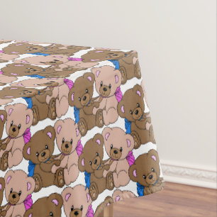 Mantel Bebé dulce osos de peluche Rectángulo revelado