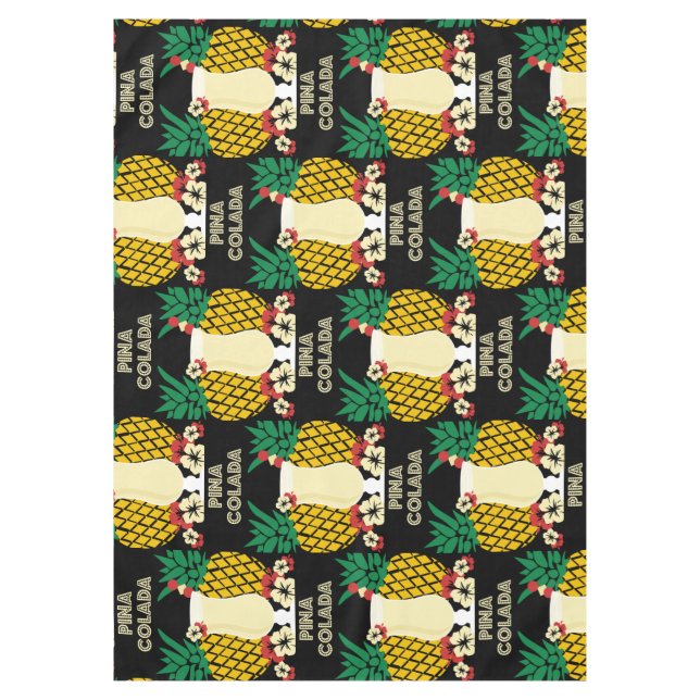 Mantel Bebida de cóctel de Piña Colada (Anverso)