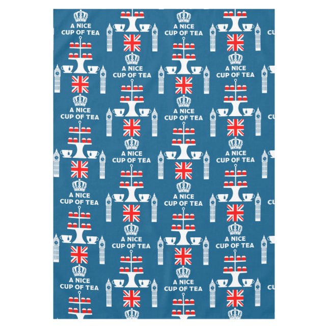 Mantel Bebidas de té clásicas británicas (Anverso)