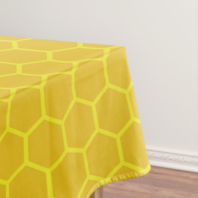 Mantel Bee Day Cute Honeycomb Primer Ropa de Mesa de Cump (In Situ)