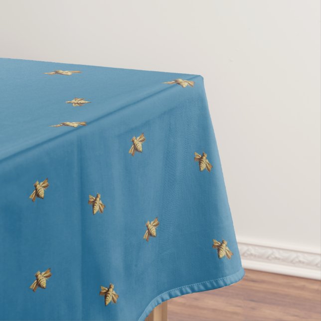 Mantel Bees - abejas Bee - abeja blue (In Situ)
