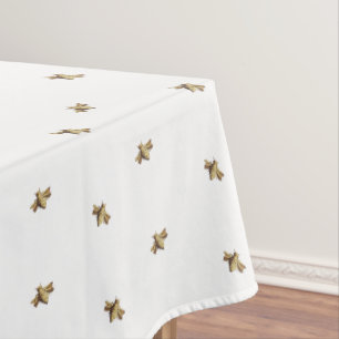 Mantel Bees - abejas Bee - abeja white