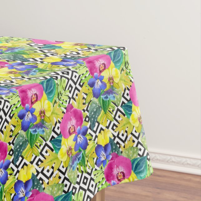 Mantel Begonia y hojas de palma de la orquídea (In Situ)