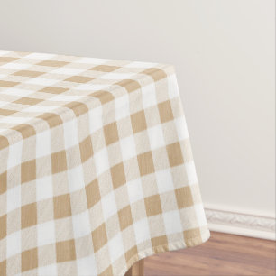 Mantel Beige Gingham Buffalo Plaid ruso neutral