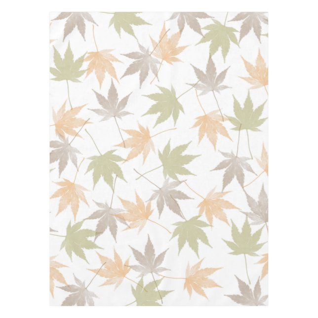 Mantel Belleza de hojas de otoño (Anverso)