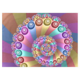Mantel Bellos colores arcoiris resumen arte fractal