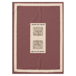 Mantel Bendición Esta Casa con texto y plantilla de image