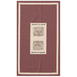 Mantel Bendición Esta Casa con texto y plantilla de image