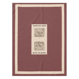 Mantel Bendición Esta Casa con texto y plantilla de image