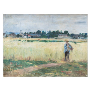 Mantel Berthe Morisot - En el Wheatfield en Gennevillie