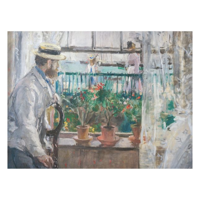 Mantel Berthe Morisot - Eugene Manet en la Isla de Wight (Frente (Horizontal))
