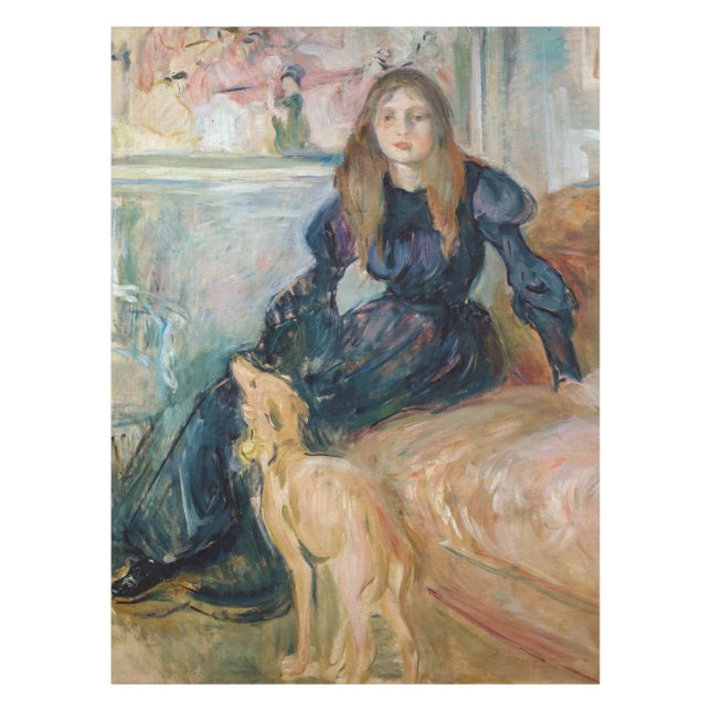 Mantel Berthe Morisot - Julie y su Greyhound Laerte (Anverso)