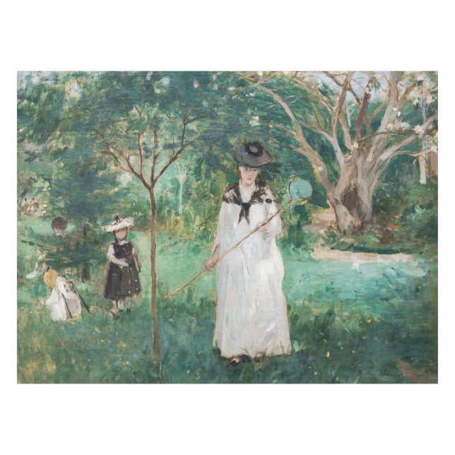 Mantel Berthe Morisot - La caza de mariposas (Frente (Horizontal))