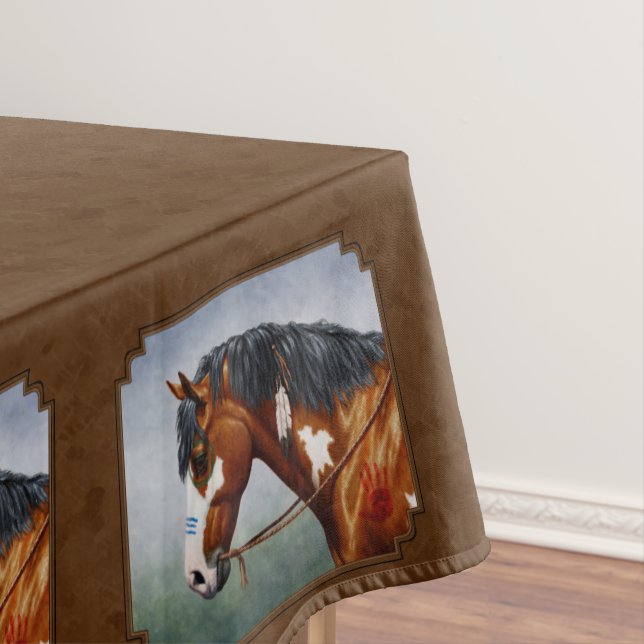 Mantel Black American Bay Pinto Horse Brown (In Situ)