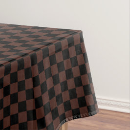 Mantel Black and Brown Checkered