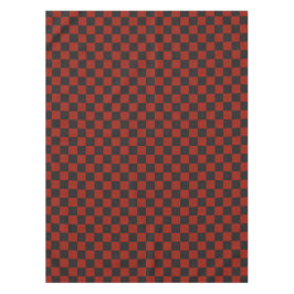 Mantel Black and Deep red checkerboard pattern