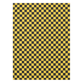 Mantel Black and gold checkerboard pattern