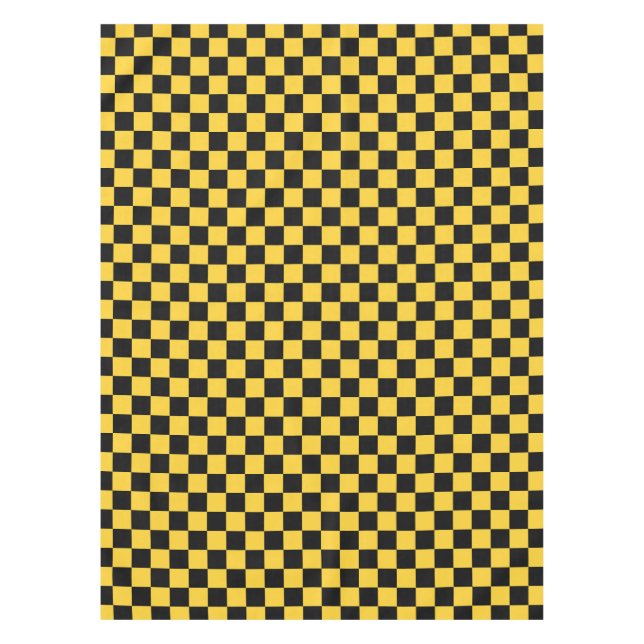 Mantel Black and gold checkerboard pattern (Anverso)
