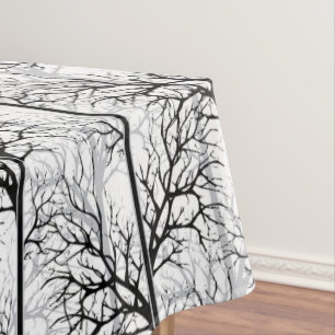 Mantel Black and white abstract