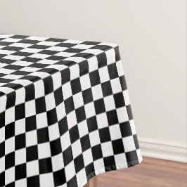 Mantel Black and White Checkered