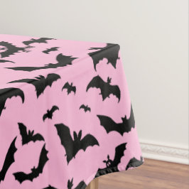 Mantel Black Bats rosados de Halloween