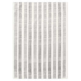 Mantel Black Gray Modern Stripe Boho Minimalista