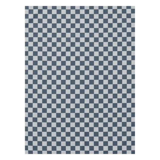 Mantel Black ice checkered board pattern (Anverso)