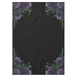 Mantel Black Purple Floral Elegant Wedding Gótico