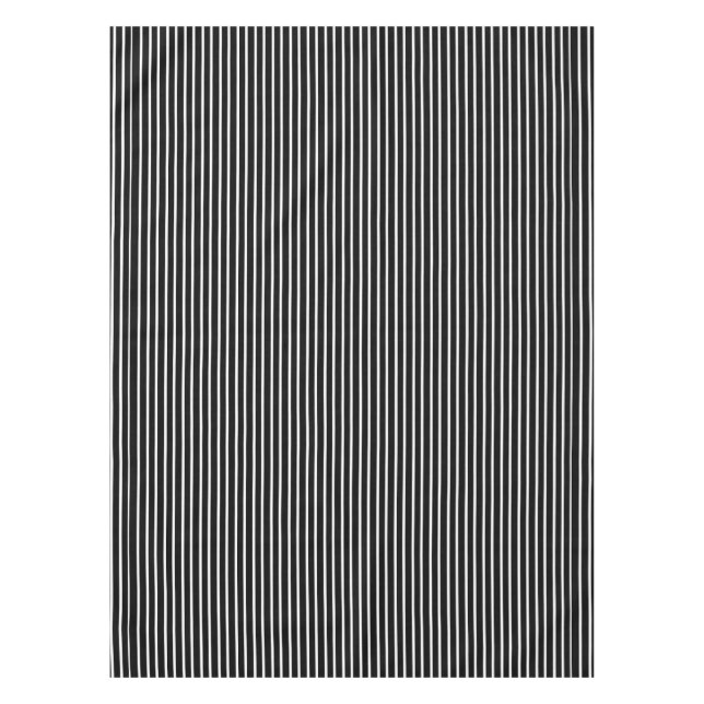 Mantel blanco de la tela a rayas (Anverso)