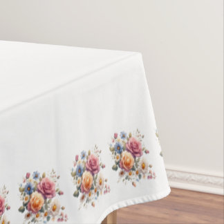 Mantel Blanco Flores para Celebrar