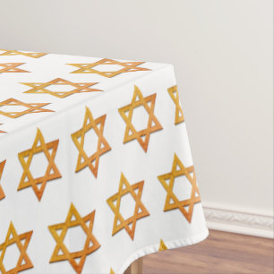 Mantel Blanco moderno   Rosh Hashanah   ESTRELLA DE DAVID