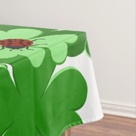 Mantel Blanco moderno, verde, rojo insecto de larva y ama
