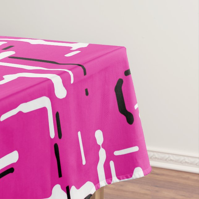 Mantel Blanco negro morado magenta (In Situ)