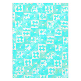 Mantel Blanco turquesa de impresión con estilo popular