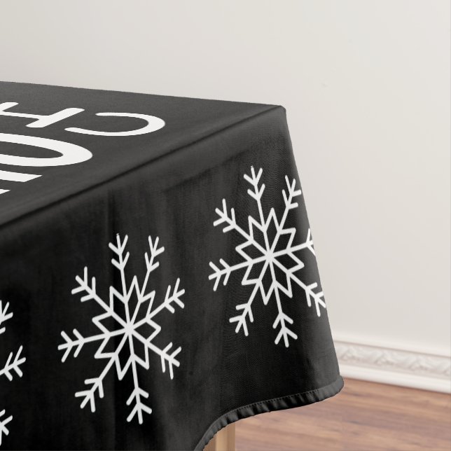 Mantel Blanco y Negro "La Hora Más Maravillosa Del Año" (In Situ)