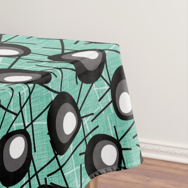 Mantel Blobs atómicos Aqua, negros y blancos | Medio Sigl (In Situ)