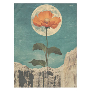 Mantel Bloom Naranja iluminado por luna - Encanto de Boho