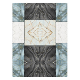 Mantel Bloque geométrico abstracto moderno de mármol ágat