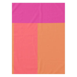 Mantel Bloques De Color Rosado Y Naranja Caliente